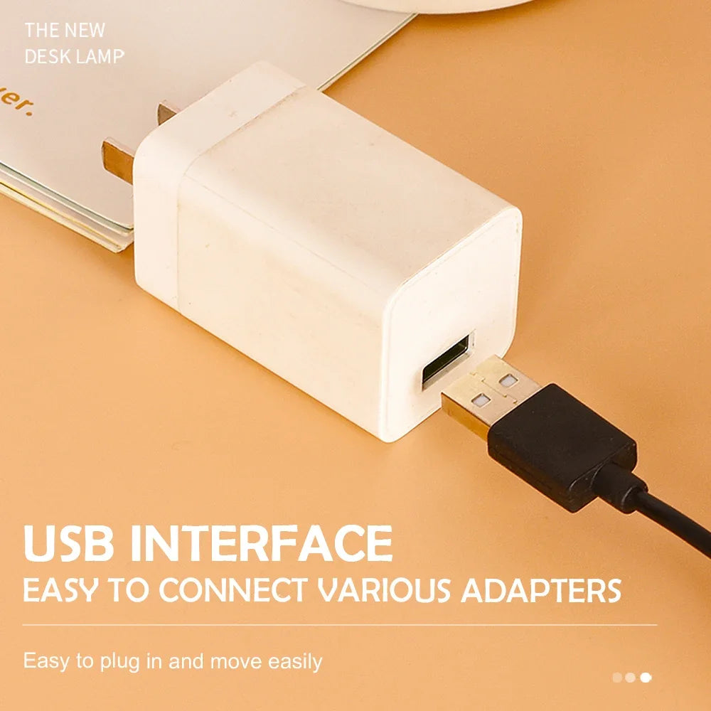 LED Eye-care Desk Lamp 10 Brightness Level 3 Lighting Modes Flexible Gooseneck Work Study Table Lamp with Clamp USB PC Desk Lamp Zpaxo