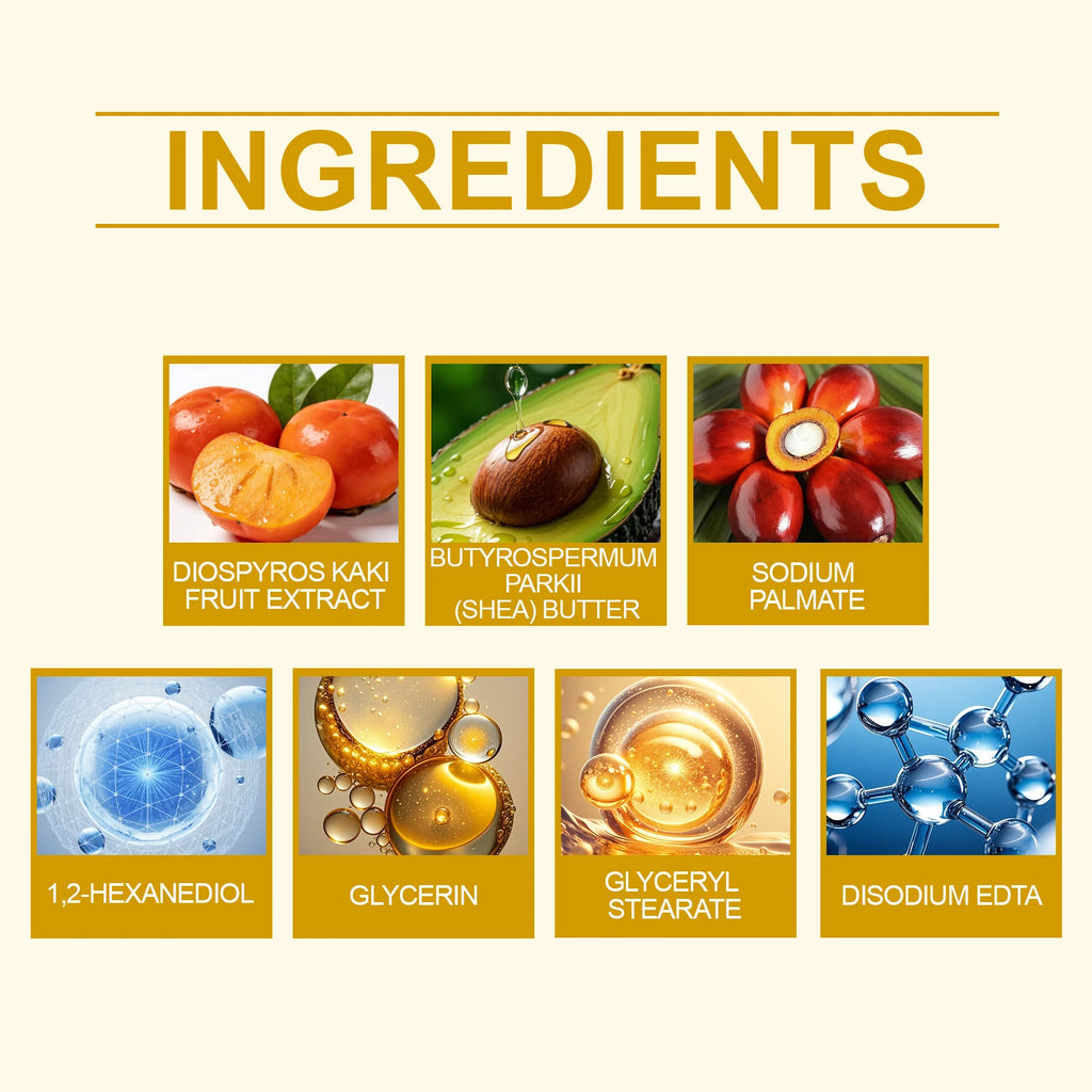 Natural Persimmon Fruit Soap Gentle Nourishing Barrier Protection Anti Dryness Body Wash Deep Hydration Lock Stabilizing 100g Zpaxo