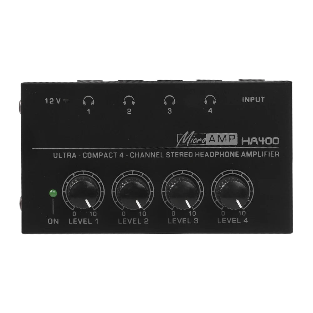 Deals 4 Channels Mini O Stereo Headphone Amplifier HA400