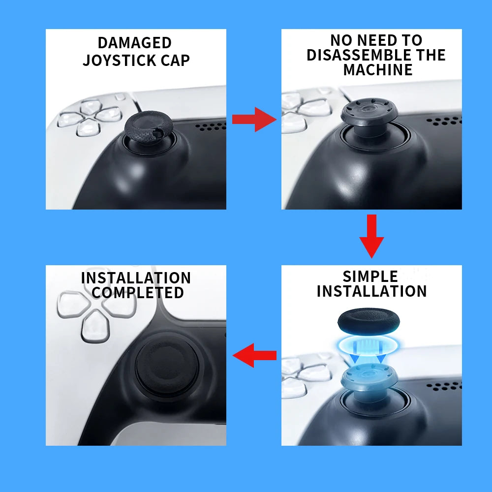 Anti-slip Joystick Cover PS5 PS4 Controller Thumb Grip Caps Non-skid