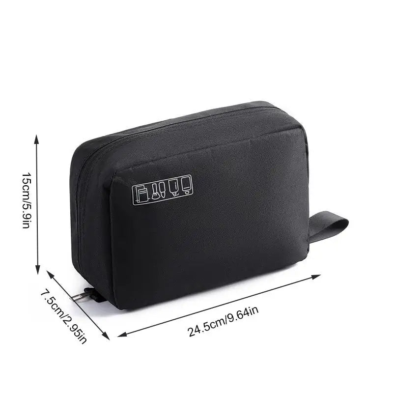 Hanging Travel Toiletry Bag – Wet & Dry Separation Organizer