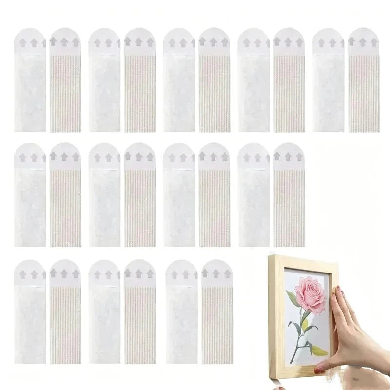Heavy-Duty Removable Double-Sided Mounting Strips 4/12 Pack Mounting Adhesive Strips Zpaxo
