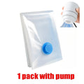 7Sizes Reusable Vacuum Bags or Electric/Hand Pump Vacuum Compression Sealer Bag Mini Vacuum Sealer Machine for Clothes Organizer Zpaxo 30x50 with pump