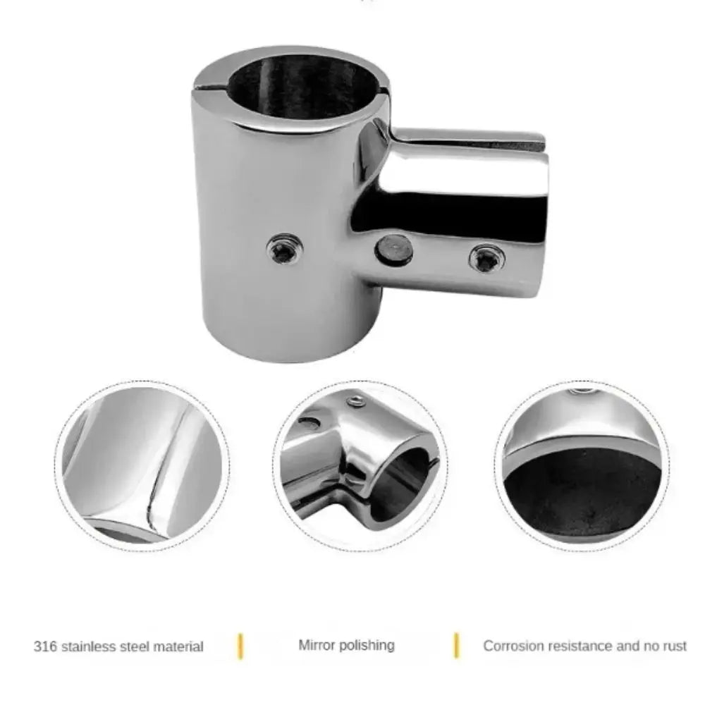 316 Stainless Steel Boat Hand Rail Fittings Corrosion Resistant 90 Zpaxo