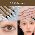 Black Brown Waterproof Quick-drying Liquid Eyeliner Ultra-fine Matte Long-lasting Silkworm Eye Liner Pencil Eye Makeup Gifts Zpaxo 02 Brown