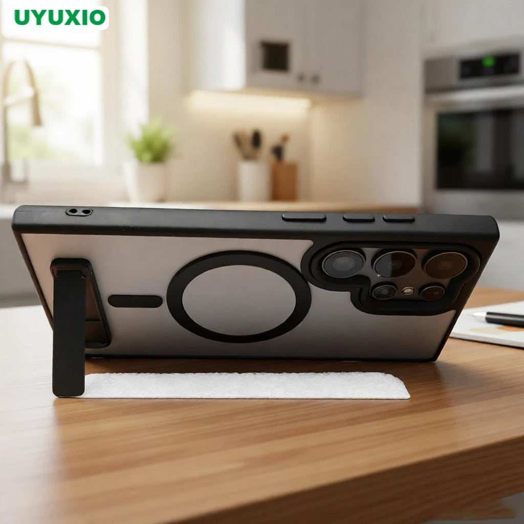 UYUXIO Magnetic Stand Phone Case Samsung Galaxy S26 A05 A06 A16 A26