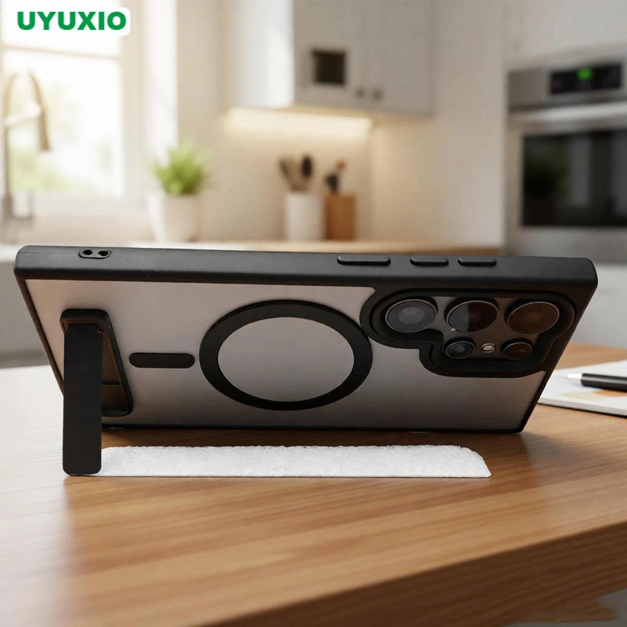 UYUXIO Magnetic Stand Phone Case Samsung Galaxy S26 A05 A06 A16 A26