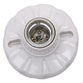 E27 Ceramics LED Light Bulb Holder Round Socket Base Hanging Lamp 6A