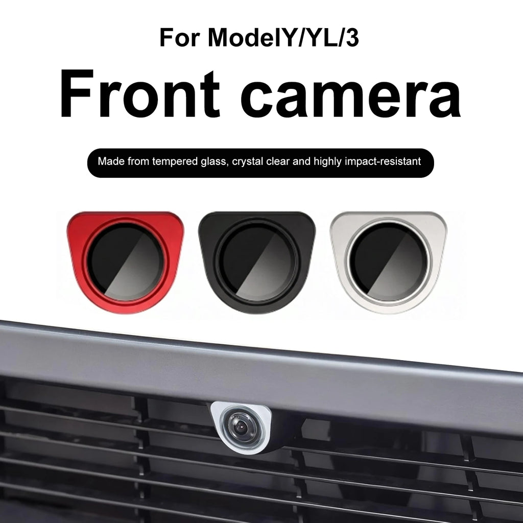 YZ For Tesla Model Y Juniper YL 2025 Front rear Bumper Camera Lens Guard Protective Cover Scratch Resistant Anti-stain ﻿ Zpaxo