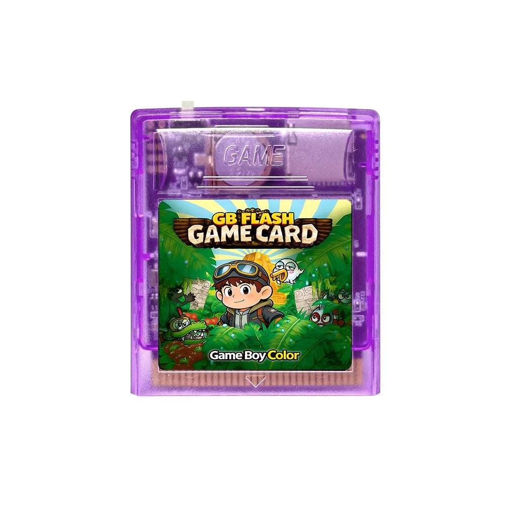 Upgraded OS V4 GBC Game Card with 2000 Games & 4GB TF Card Included for GB/GBC/GBA SP/GBP Handheld Game Console Vedio Flash Card Zpaxo GB Pro-Purple-05
