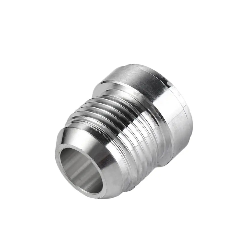 Aluminum Silver Male Aluminium Weld External Thread Round Base Straight Male Weld Fitting Adapter Welding Joint Silver Zpaxo