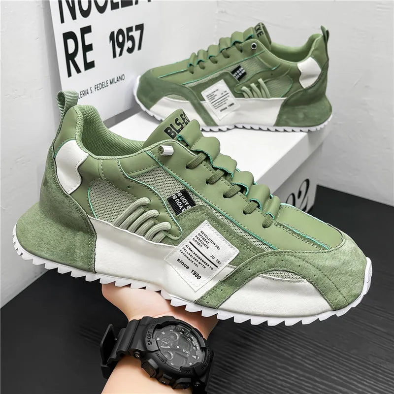 Men's Casual Sneakers Luxury Trainer Shoes Breathable Race Running
