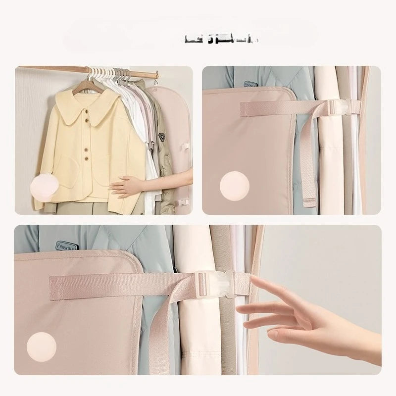 1pc Wardrobe Lazy Compressed Storage Board Dust Cover Storage Artifact Foldable Fabric Down Jacket Zpaxo