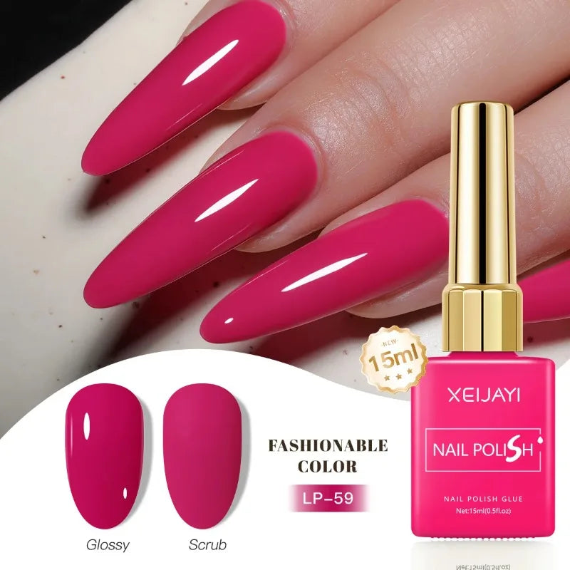 Colored Nail Varnish Gel 60 Colors Gloss Matte Ice-clear Nails Polish Zpaxo
