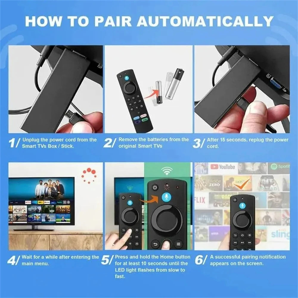 Voice Remote for Amazon Fire TV Stick 2nd/3rd Gen & Cube | 5B83G TV Remote Control Zpaxo