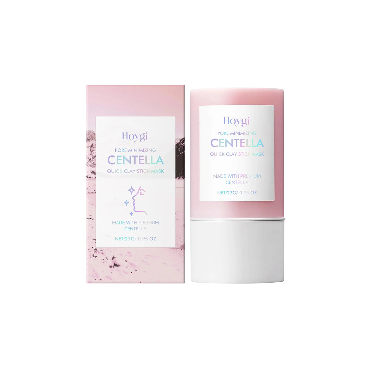 Hoygi Centella Asiatica Clay Mask Stick Soothing Calming Detoxifying Hydrating Anti-irritation Easy Application All Skin Types Zpaxo 1PC