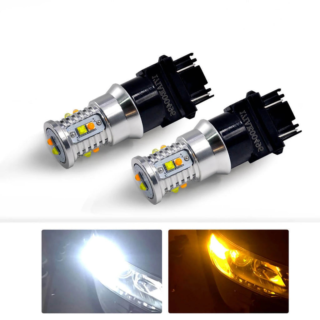 LED Bulbs Front Turn Signal Lights Switchback 3157 Chevrolet