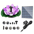 Lotus Solar Water Fountain Brushless Pump Floating Garden Artificial
