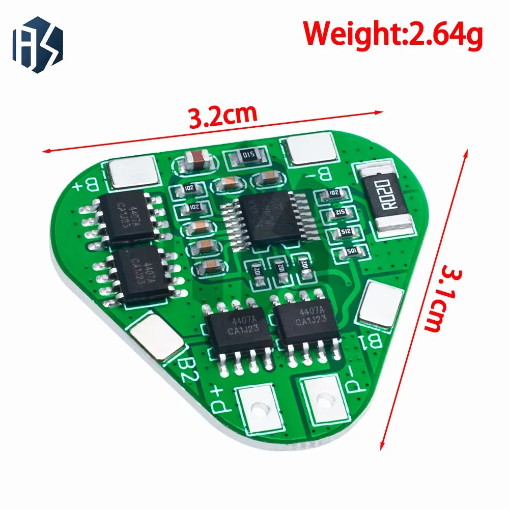 3S 12V 20A 18650 Li-ion Battery Protection Board withType-C Port Overcharge Protection for DIY Power Bank Zpaxo