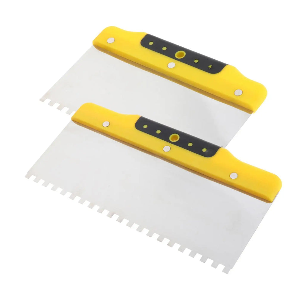 Notched Steel Trowel – Plastering, Drywall & Tile Tool Plastering Trowel Zpaxo
