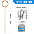 1.1 mm Stainless Steel Nozzle Rust Resistant Foam Maker Replacement Heat Resisting Orifice Nozzle Tip for Most Pressure Washer Zpaxo Five floors