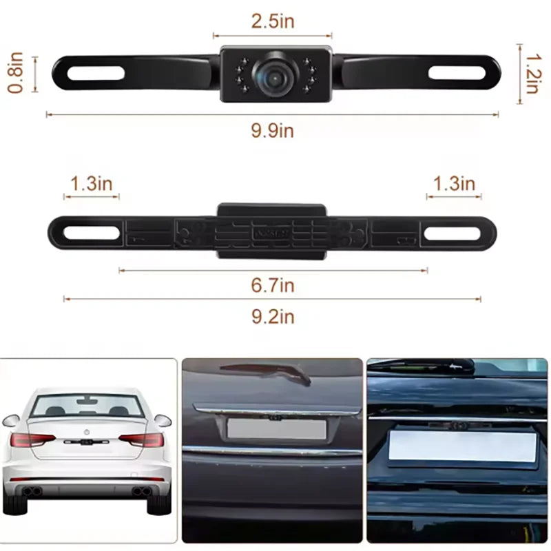 170 Degree HD AHD 1080P Car Rearview Reverse Backup Camera License