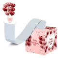 Valentine's Day Money Box For Cash Pull Pink & Red Money Pull Box For Cash Gift With Greeting Card Valentine Surprise Money Roll Zpaxo A