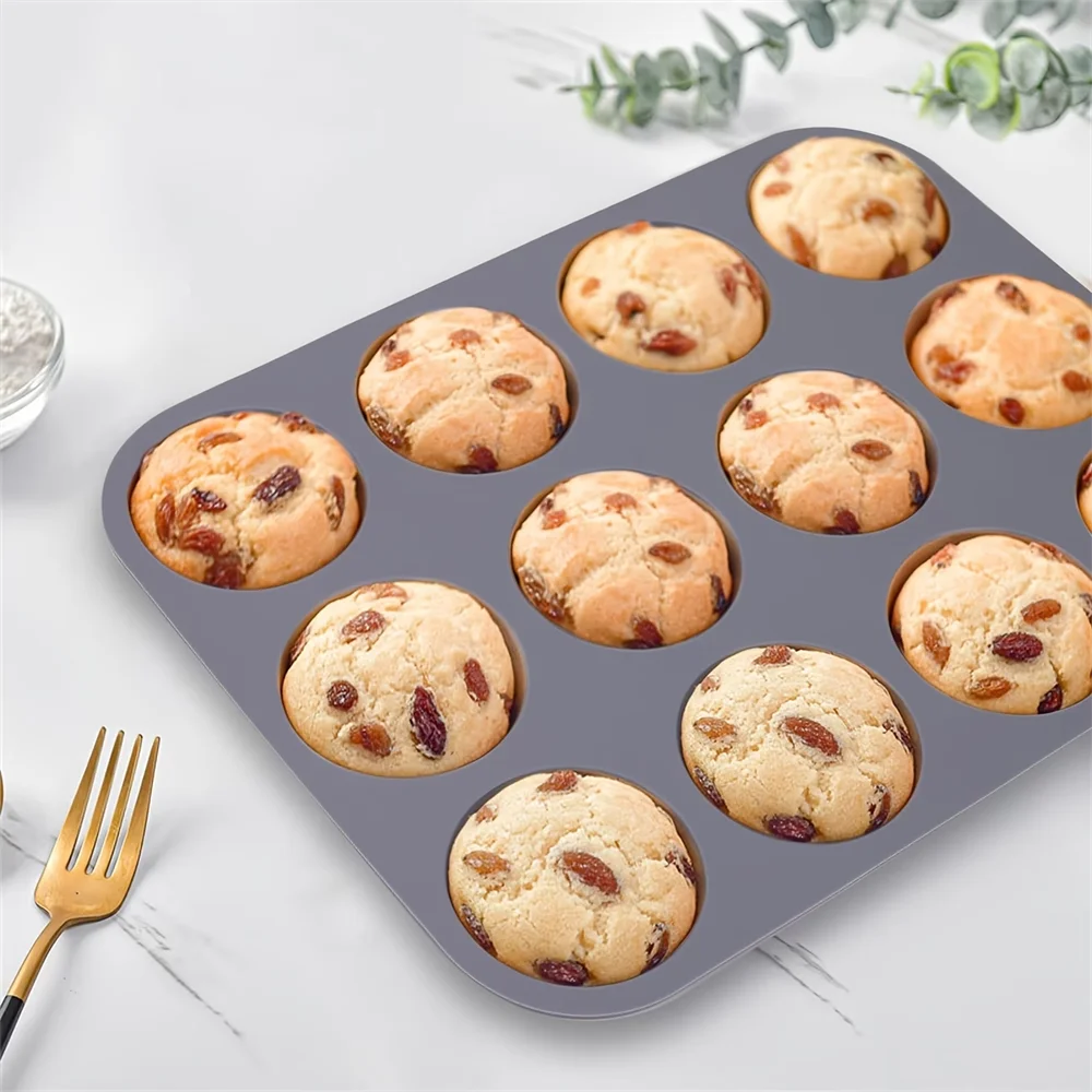 Nonstick Silicone Mini Muffin Pan Baking Pans Food Grade Cupcake Zpaxo