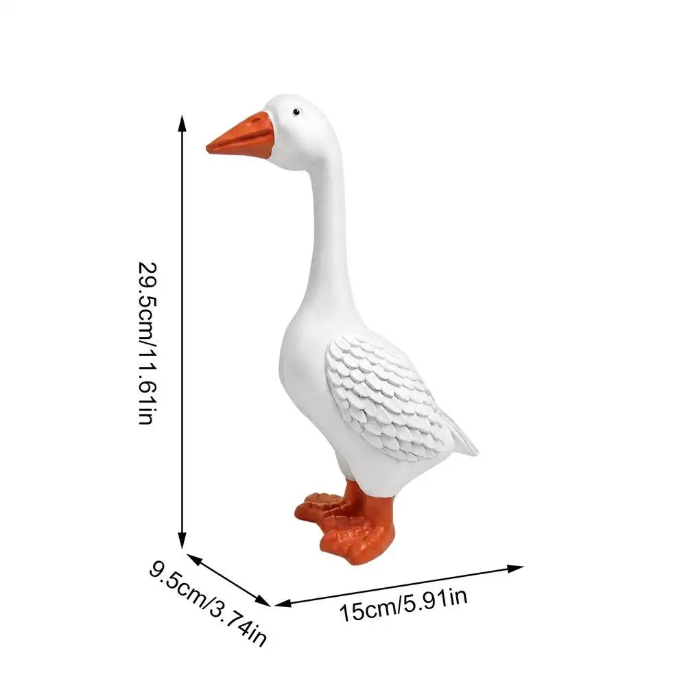 Porch Goose Statue 1PC Resin statue Goose Decor for Porch Outdoor Garden Yard Lawn Patio Entryway Farmhouse Home Decor Zpaxo 02