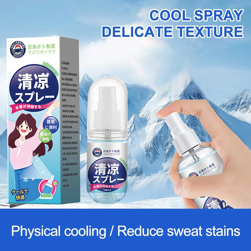 Cooling Spray Body Refreshing Cool Mist Natural Supplies Weather Heat