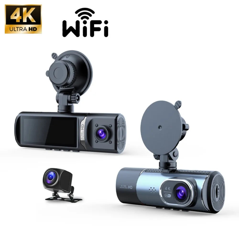 4K Ultra HD Dash Cam Starlight Night Vision WDR Dynamic Adjustment Zpaxo Style A