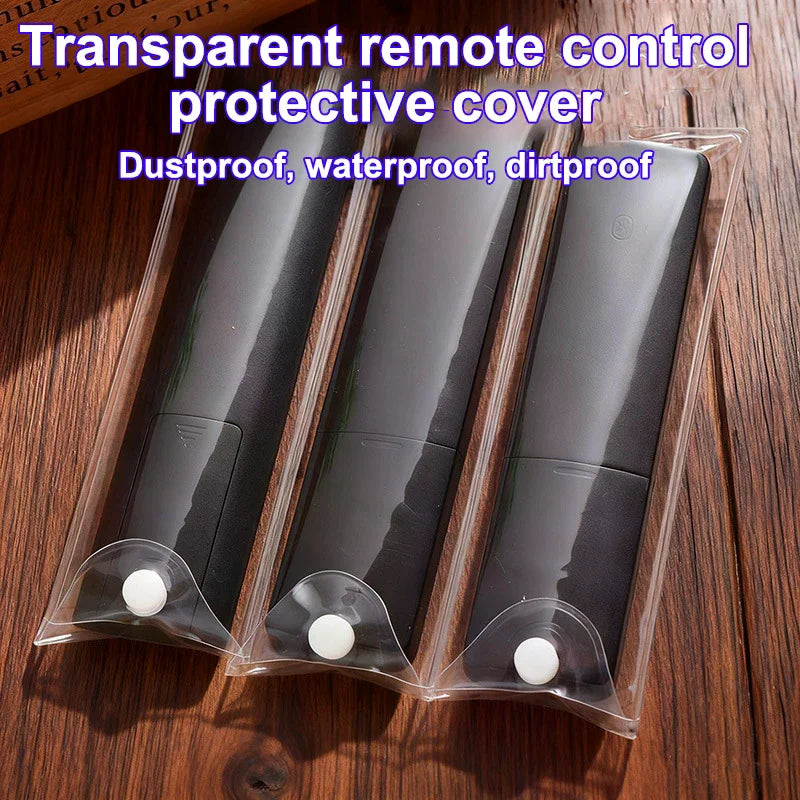 Remote Control Protective Case Transparent PU Material Washable Zpaxo