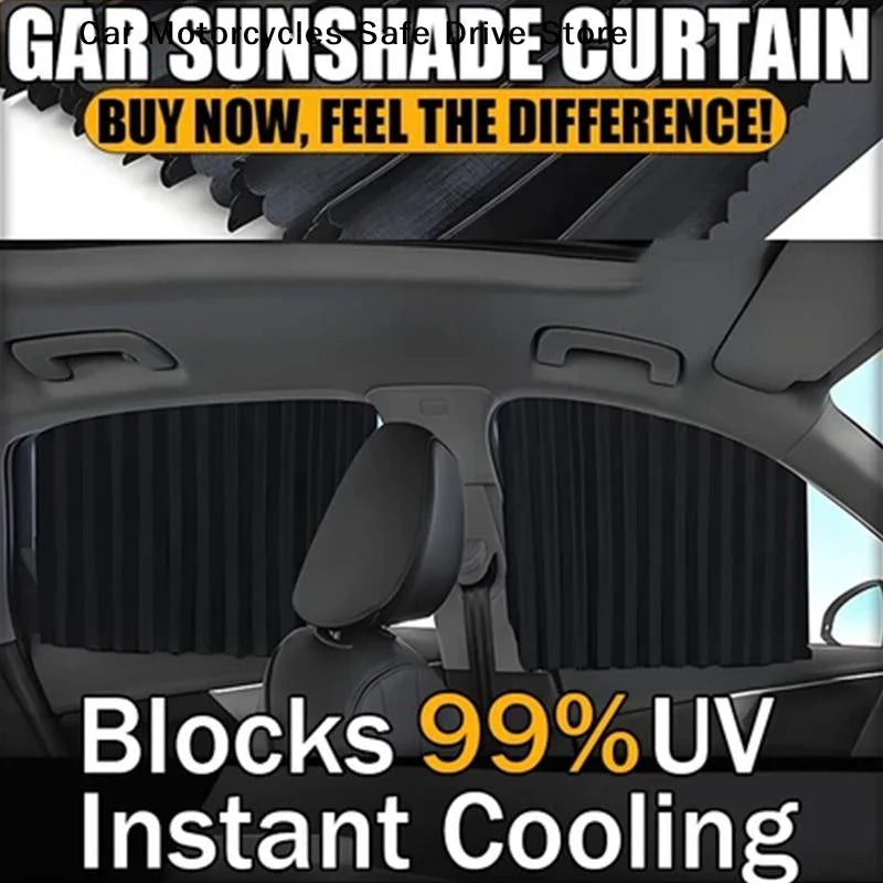 Magnetic Curtain Protectors Side Window Sunshades UV Protection
