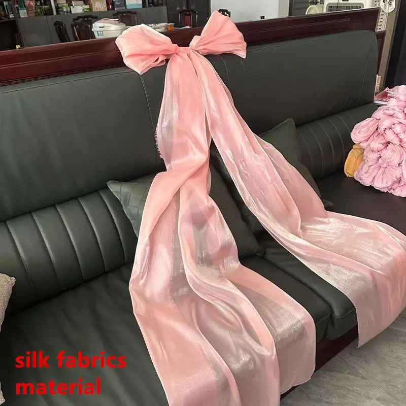 Large Organza Christmas Bow Hanging Pendant – Tree & Party Décor Christmas Bow Decor Zpaxo PK2