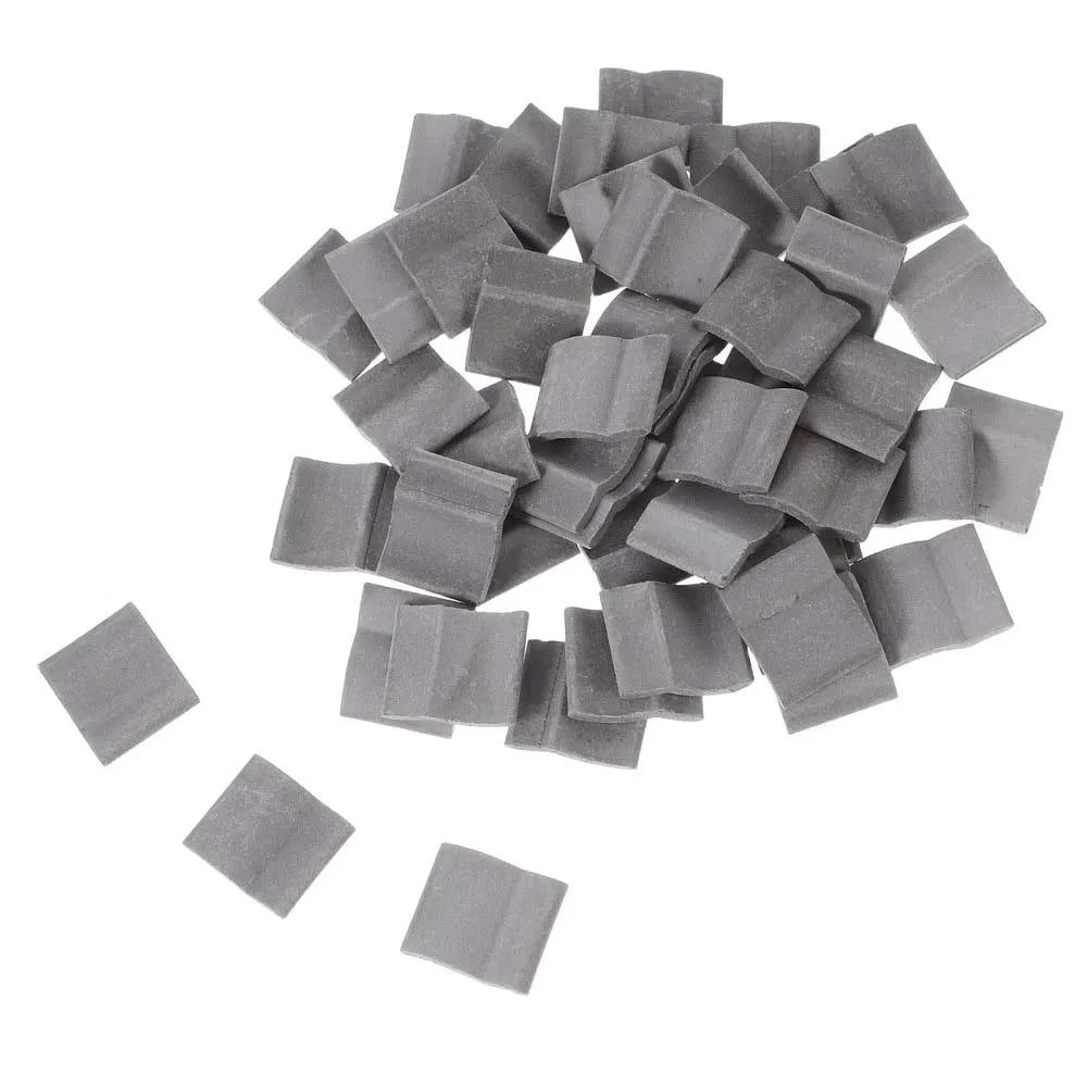 50/100pcs Mini Gray Roof Tile Model Building Clay Material,Micro Sculpture Landscape DIY Imitation Tile Model Garden Decoration Zpaxo 50pcs