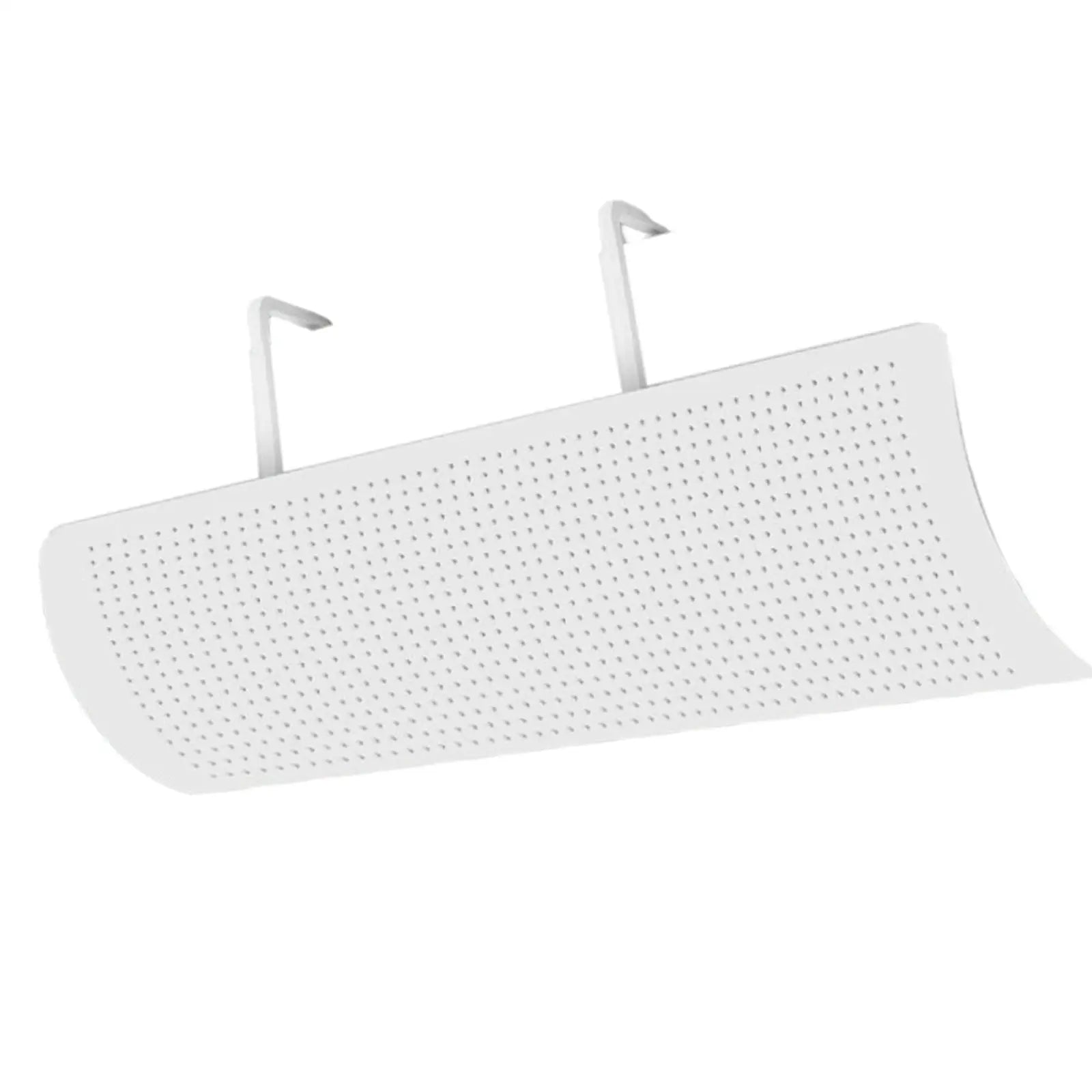 Air Conditioner Deflector Universal Angle Adjustable Easy Installation for Wall Mounted Air Conditioner Air Deflector Office Zpaxo WHITE