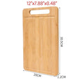 Wooden Cutting Board Kitchen Cutting Board for Meat Totally Bamboo Food Cutting Table Thickened Fruit Vegetable Chopping Panel Y Zpaxo M 30.5CMx20CMx1.2CM