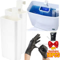 Practical Toilet Solid Tank Replacement Part Toilet Bowl Cleaner Buffer Box Hanging Slow Release Dispenser Free Disposable Glove Zpaxo style 2