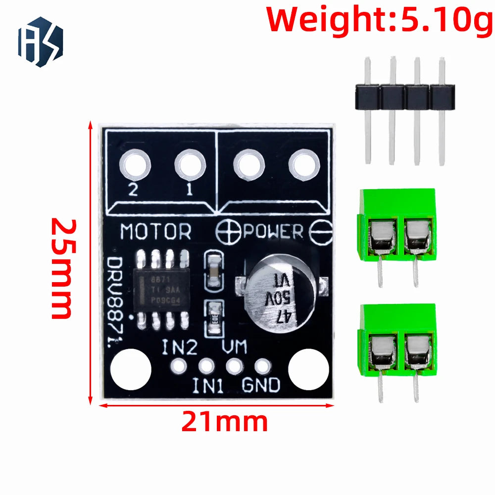 DRV8871 H-bridge Motor Driver Board 6 5-45V 3 6A PWM Current Sensing Zpaxo