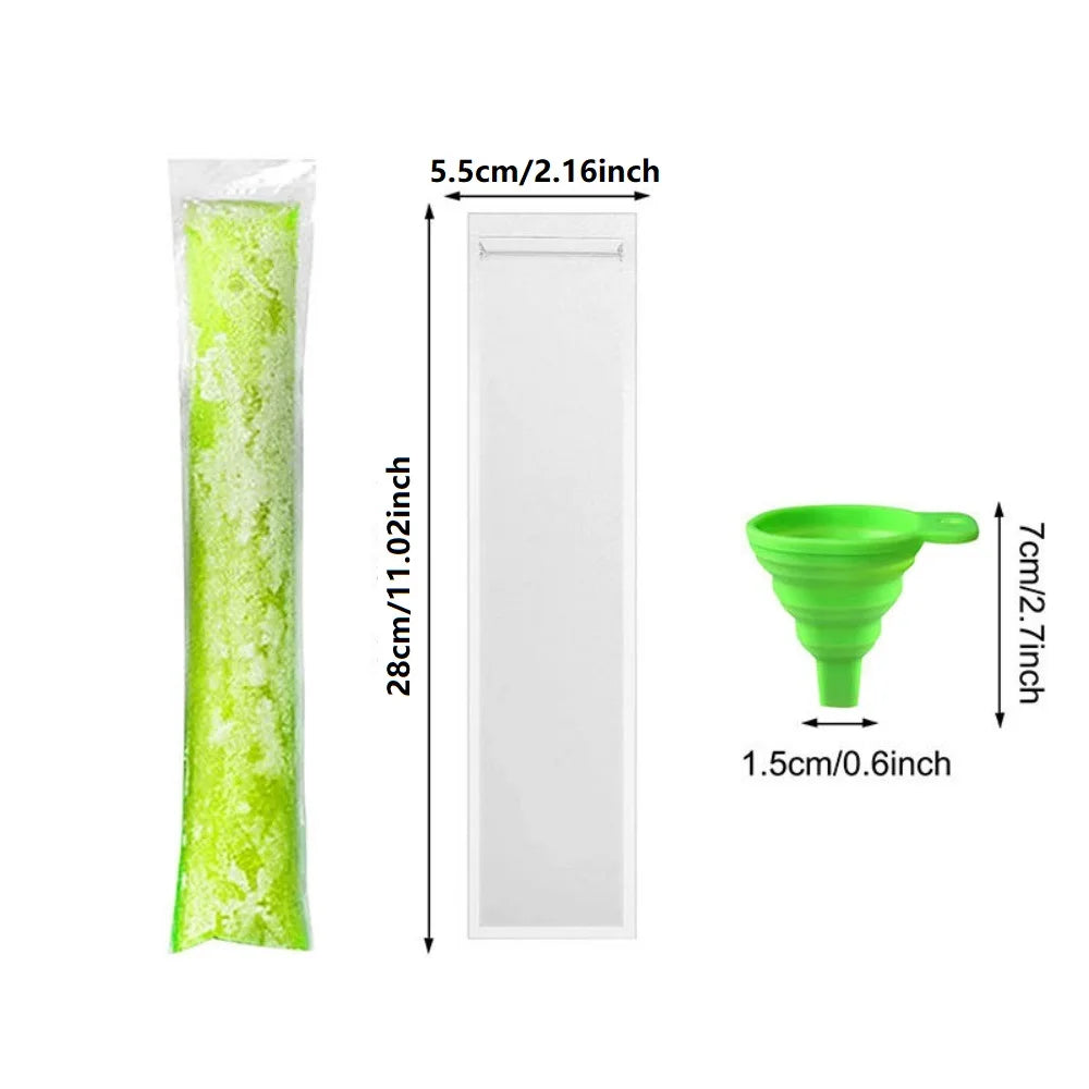 20 100 Juice Frozen Tube DIY Popsicle Mold Lollipop Bag Homemade Zpaxo