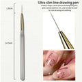 Professional DIY Nail Art Brush Ultra Fine Tartan Lines Drawing Zpaxo Line Pen