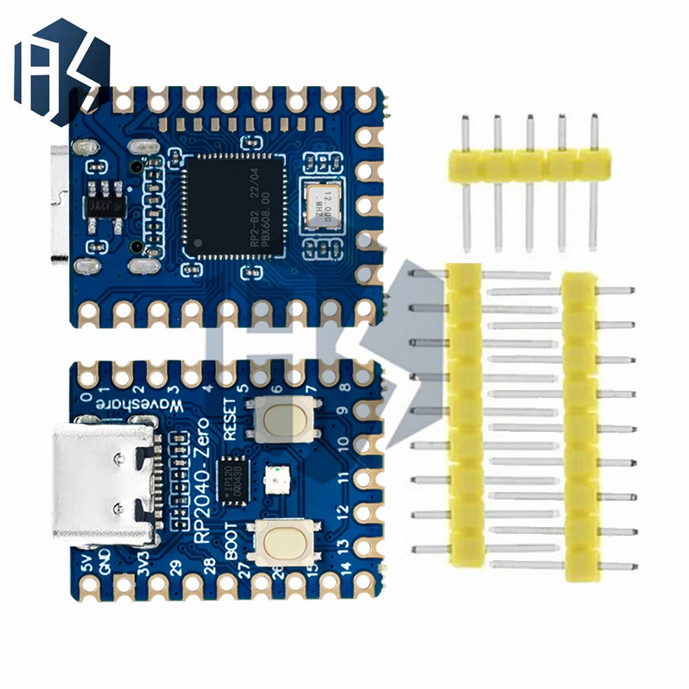 RP2040-Zero RP2040 For Raspberry Pi Microcontroller PICO Development Board Module Dual-core Cortex M0+ Processor 2MB Flash Zpaxo