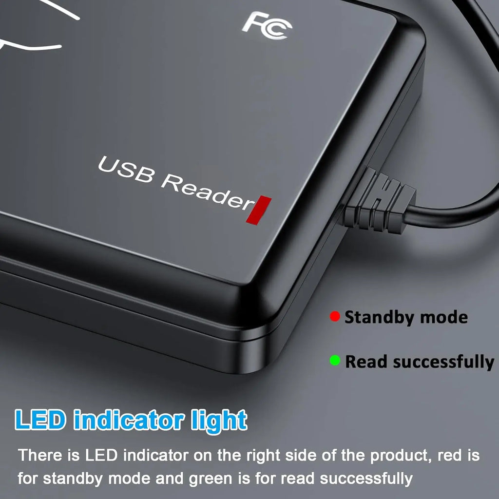 Smart RFID Card Reader 125KHz 13 56MHz ID IC Dual Frequency Access Zpaxo