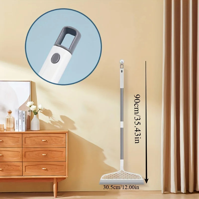 Magic Silicone Broom – Detachable Head & Double-Sided Scraper Silicone Broom Set Zpaxo