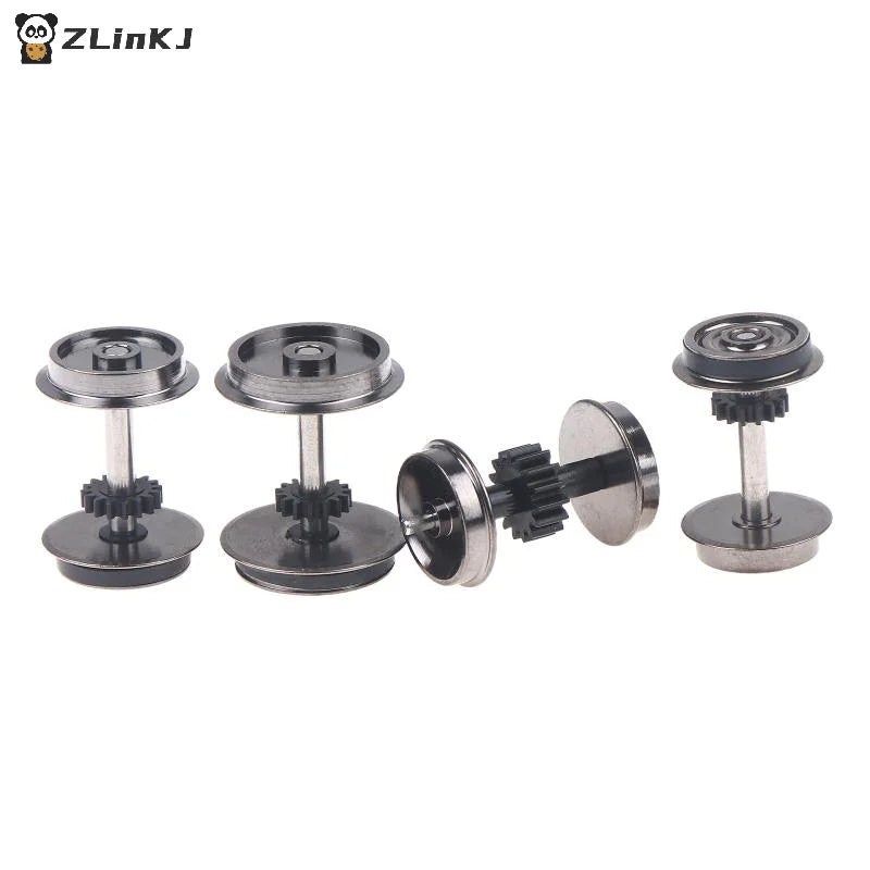 ▶2PCS HO Scale Wheels Upgrade DC Wheel Set For 1:87 Model Trains Railroad HO Gauge Wheels For Model Trains DIY Accessory Zpaxo