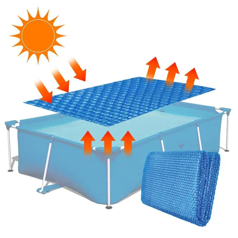Solar Pool Cover Pollution Prevention Bubble Swimming Heat Retaining
