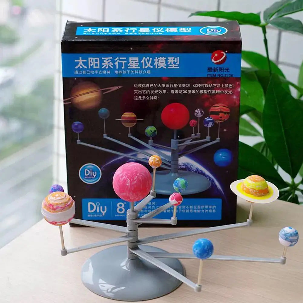 DIY Solar System Planetarium STEM Toy – Glow-in-the-Dark Kit STEM Science Kit Zpaxo