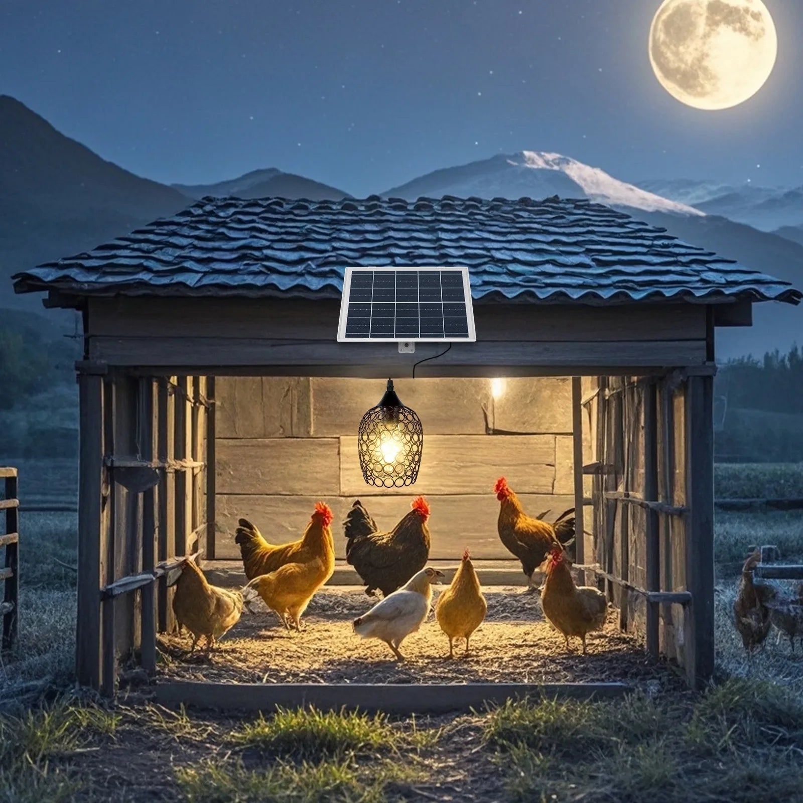 Solar Pendant Lights Outdoor Indoor Solar Shed Light Splitlight Remote Timing Dimmable Solar Lamp for Garage Garden Sunlight Zpaxo