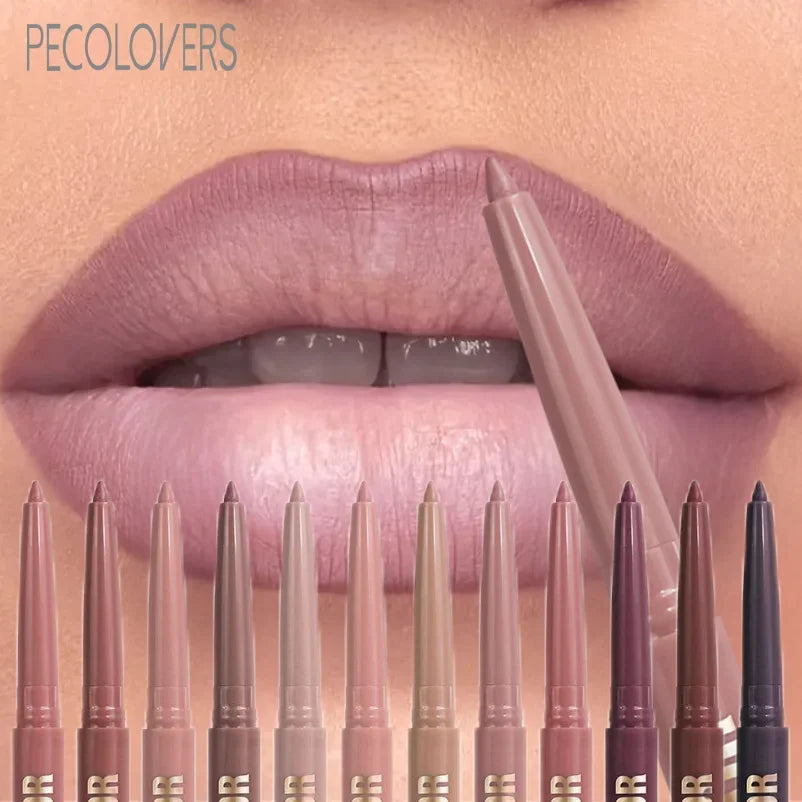 Matte Lip Liner Pen Long-lasting Waterproof Easy Glide Moisturizing Zpaxo