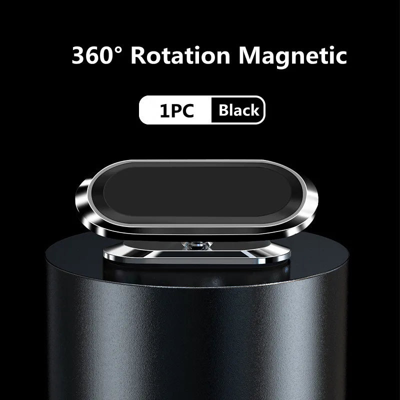 Metal Strong Magnetic Car Mobile Phone Holder Magnet 360 Rotation Zpaxo Black